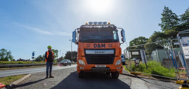D&M grab hire lorry